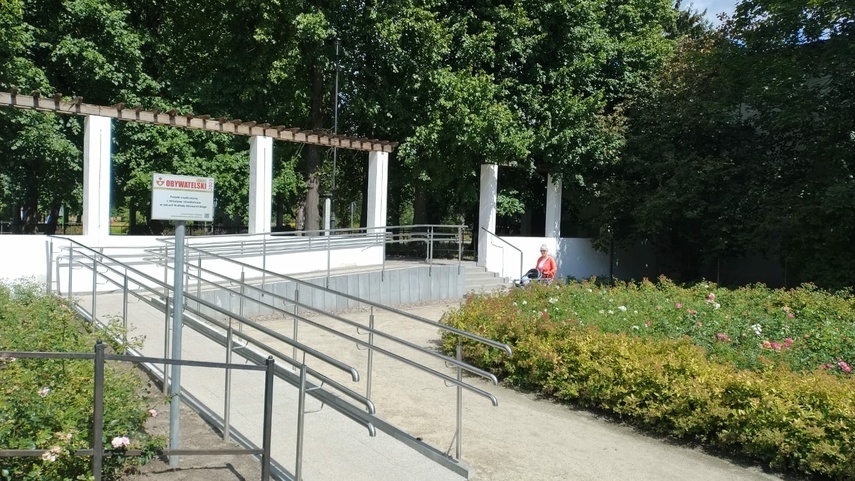 Elbląg, Z BO sfinansowano też podjazd dla wózków w Parku Kajki  (arch. portEll.pl)