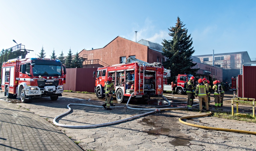 Elbląg, Pożar na terenie starej odlewni