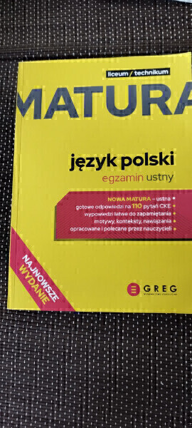 Elbląg Oferuję do sprzedaży podręcznik MATURA - język polski, egzamin ustny dla liceum/technikum 
opracowane zgodnie z