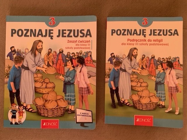 Elbląg Sprzedam komplet książek do religii do klasy 3 szkoły podstawowej