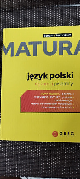 Elbląg Oferuję do sprzedaży podręcznik MATURA - język polski, egzamin pisemny dla liceum/technikum 
Opracowane zgodnie