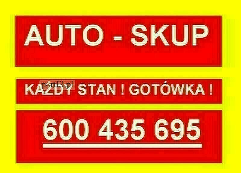 Elbląg SKUP SAMOCHODÓW ZA GOTÓWKĘ ! NAJLEPSZE CENY !BEZ PRZEGLĄDU I OC KAŻDA MARKA KAŻDY STAN. GOTÓWKA !!!600 435 695