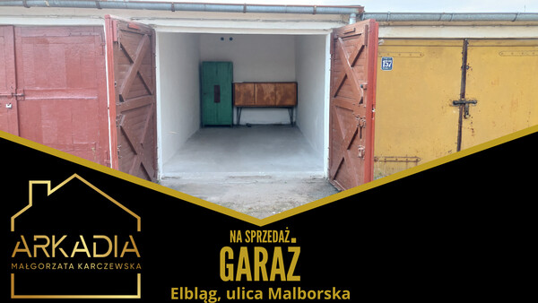 Elbląg :: Biuro nieruchomości ARKADIA ::NA SPRZEDAŻ/ZAMIANĘ GARAŻul. MalborskaPowierzchnia: 19 m²