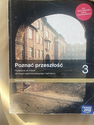 Elbląg Sprzedam
Poznać przeszłość 3 Nowa Era zakres podstawowy 25 zl
Informatyka 1 Migra Koba 25 zł