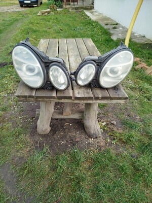 Elbląg Lampy Mercedes W 211 2003 r. Przód 500 zł ( komplet), tył 300 zł ( komplet)  