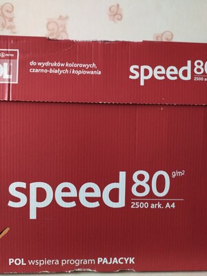 Elbląg Papier do drukarki  SPEED 80, COPIER sprzedam. , Jedna ryza 13zł, 5 ryz 60zł.