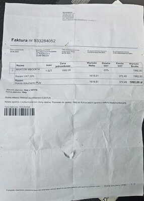 Elbląg Sprzedam widoczny na zdjęciach komputer Maxcom. 
Laptop jest w dobrym stanie używany w domu do faktur, komputer