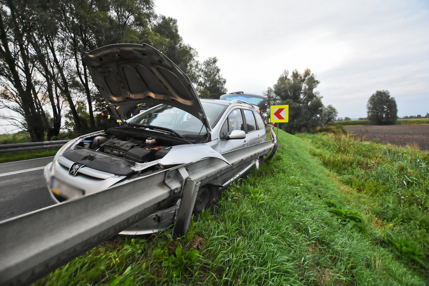 Zderzenie peugeota z volvo na drodze do Malborka zdjęcie nr 247168