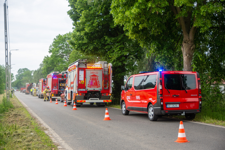 Elbląg Wypadek w Raczkach Elbląskich