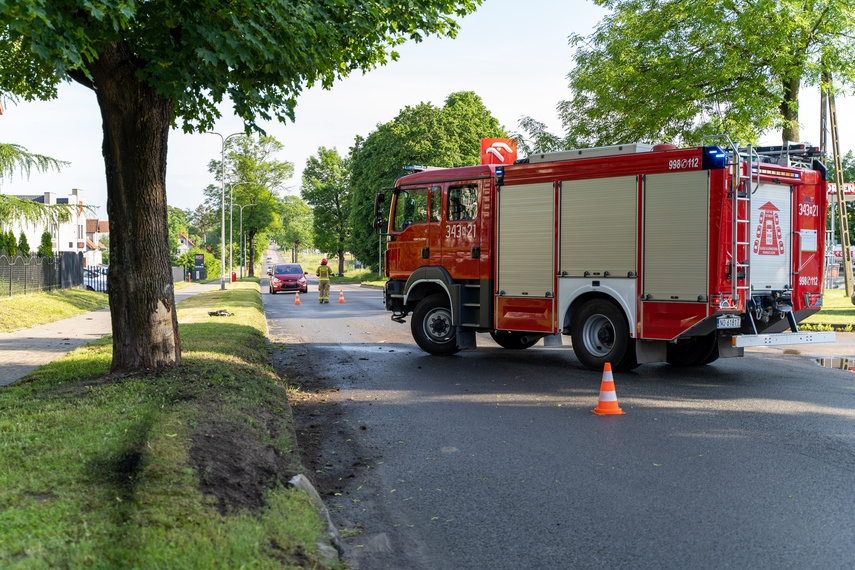 Pasłęk. Kierowca uderzył w drzewo. zdjęcie nr 262536