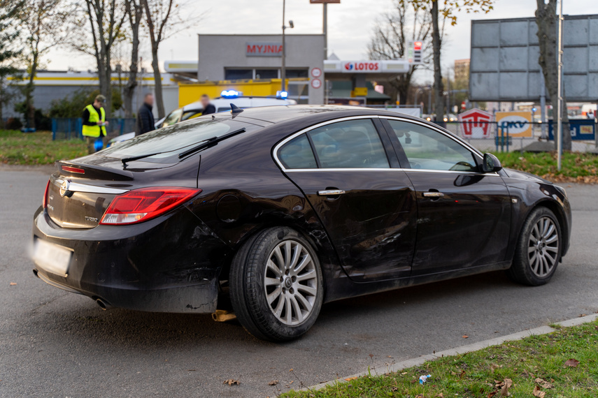 Elbląg Zderzenie trzech aut na Grunwaldzkiej