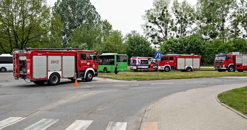 Elbląg Zderzenie miejskiego autobusu z osobówką