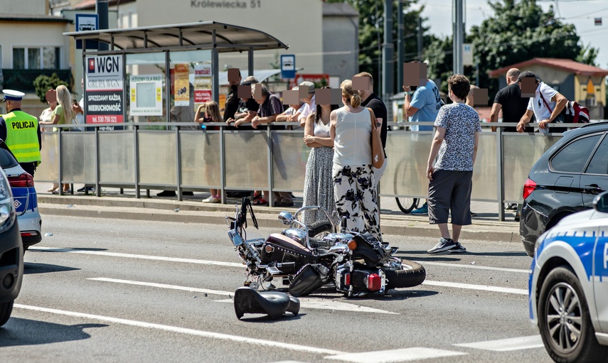 Wypadek i śmierć motocyklisty na ul. 12 Lutego zdjęcie nr 290192