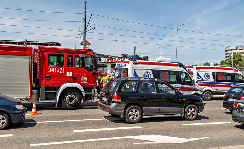 Elbląg Wypadek i śmierć motocyklisty na ul. 12 Lutego