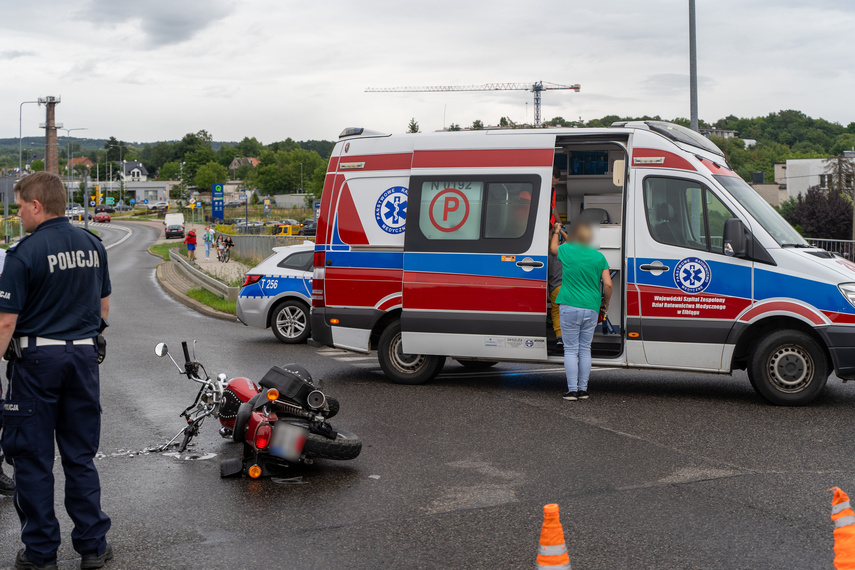 Zderzenie z motocyklem na Akacjowej zdjęcie nr 290268