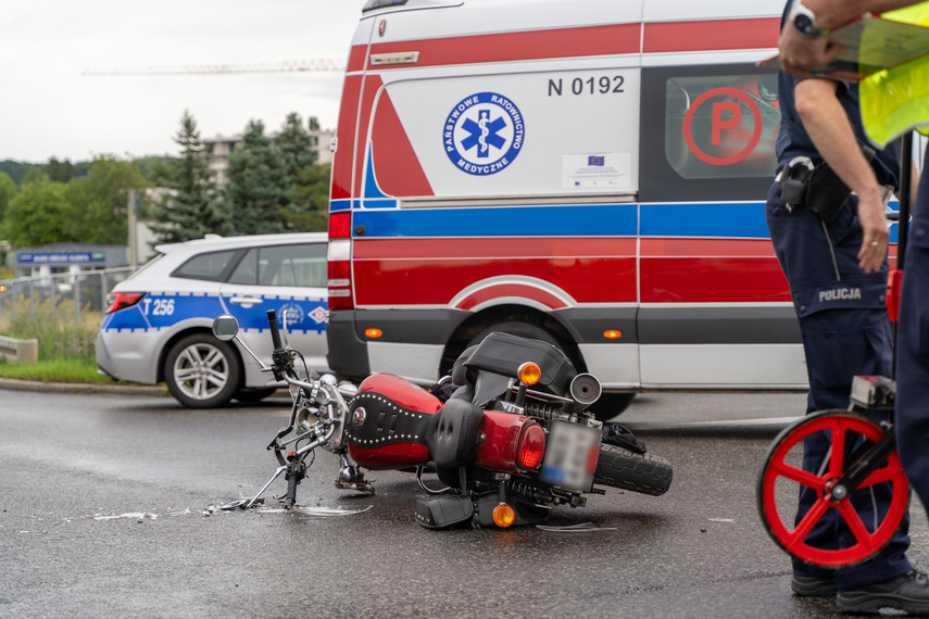 Zderzenie z motocyklem na Akacjowej zdjęcie nr 290267