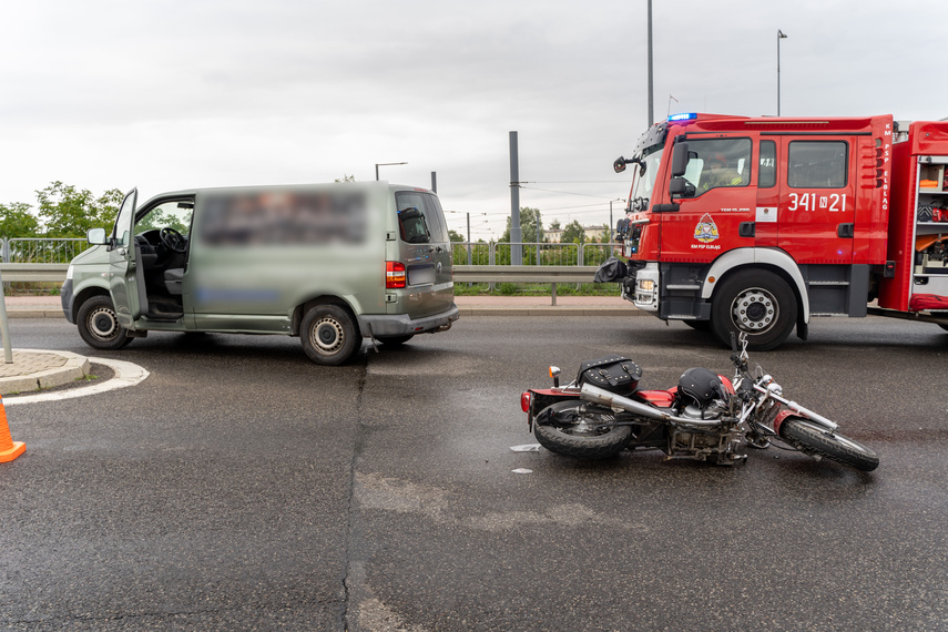 Zderzenie z motocyklem na Akacjowej zdjęcie nr 290270