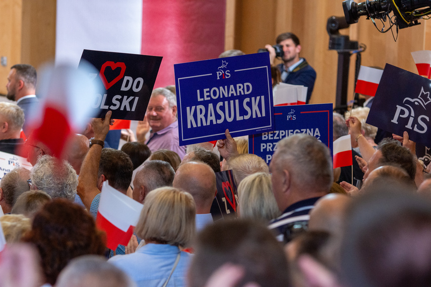 Jarosław Kaczyński w Elblągu. O prawach kobiet i przegonieniu Danii zdjęcie nr 292772