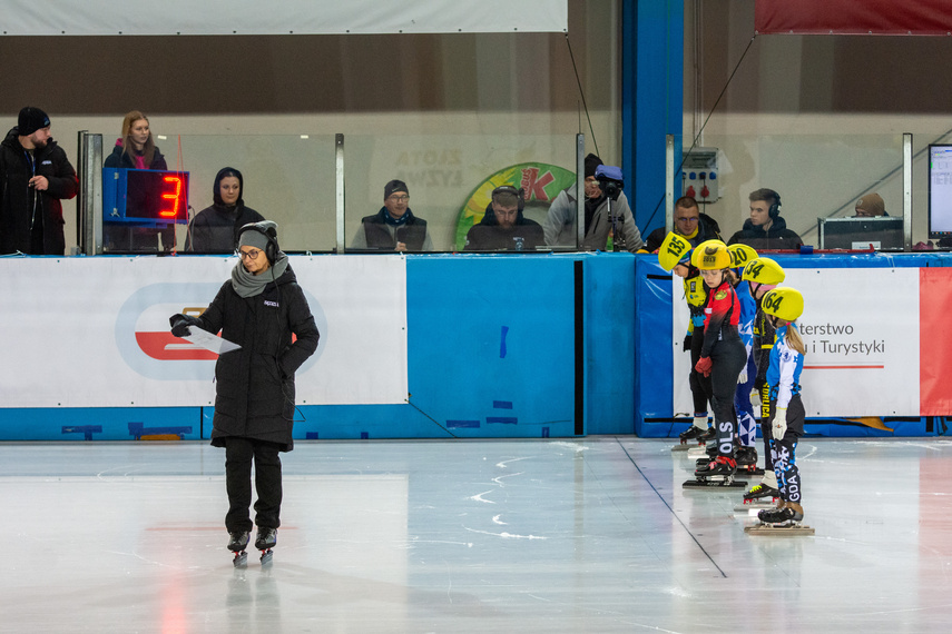 Elbląg Lodowisko opanowane przez short track