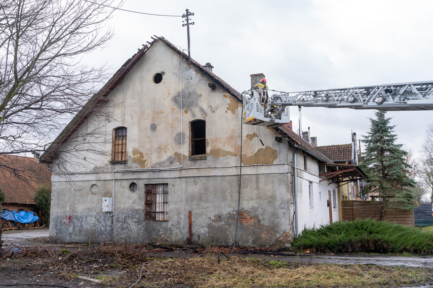 Elbląg Pożar w Krzewsku