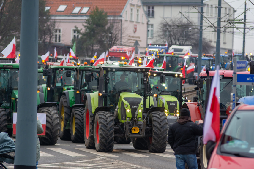 "Potrzebujemy konkretnych rozwiązań". Rolnicy protestowali na ulicach Elbląga zdjęcie nr 301610