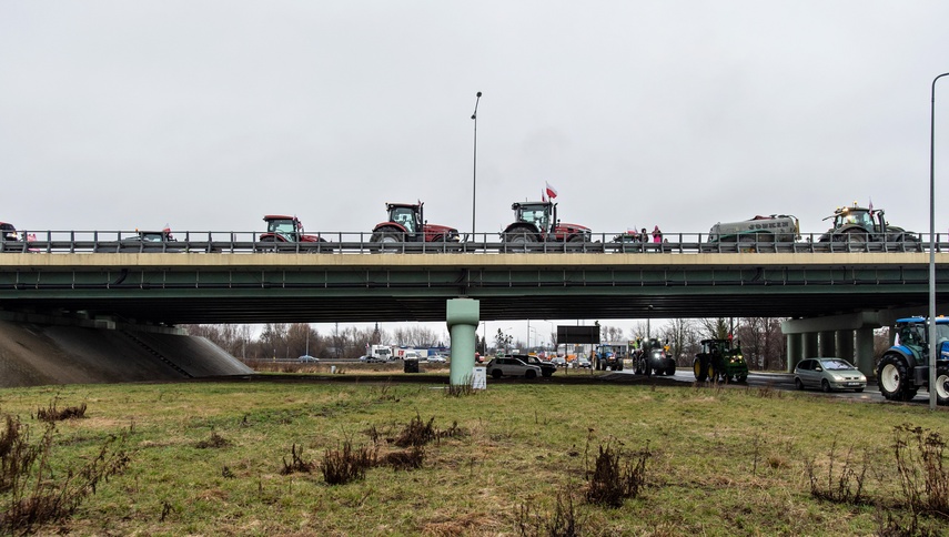 Protest rolników w Elblągu. "Sprowadzanie towarów z Ukrainy nas rujnuje" zdjęcie nr 302441