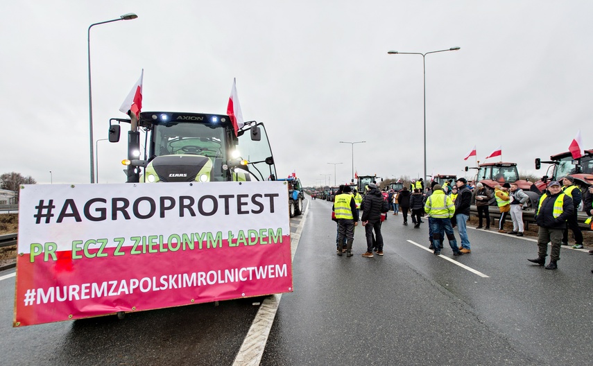 Protest rolników w Elblągu. "Sprowadzanie towarów z Ukrainy nas rujnuje" zdjęcie nr 302486