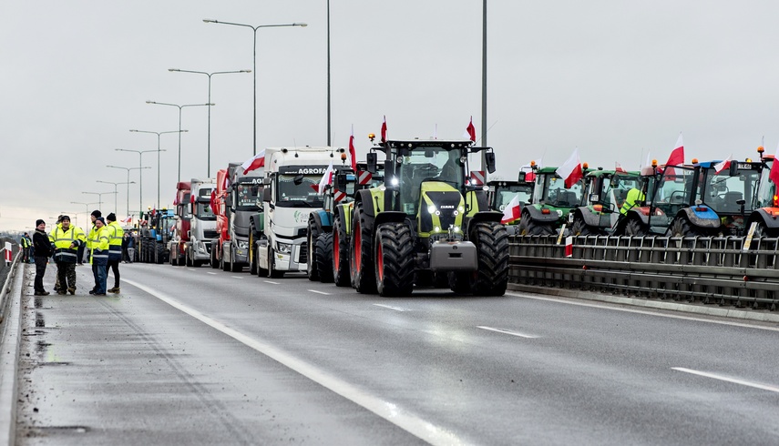 Protest rolników w Elblągu. "Sprowadzanie towarów z Ukrainy nas rujnuje" zdjęcie nr 302468