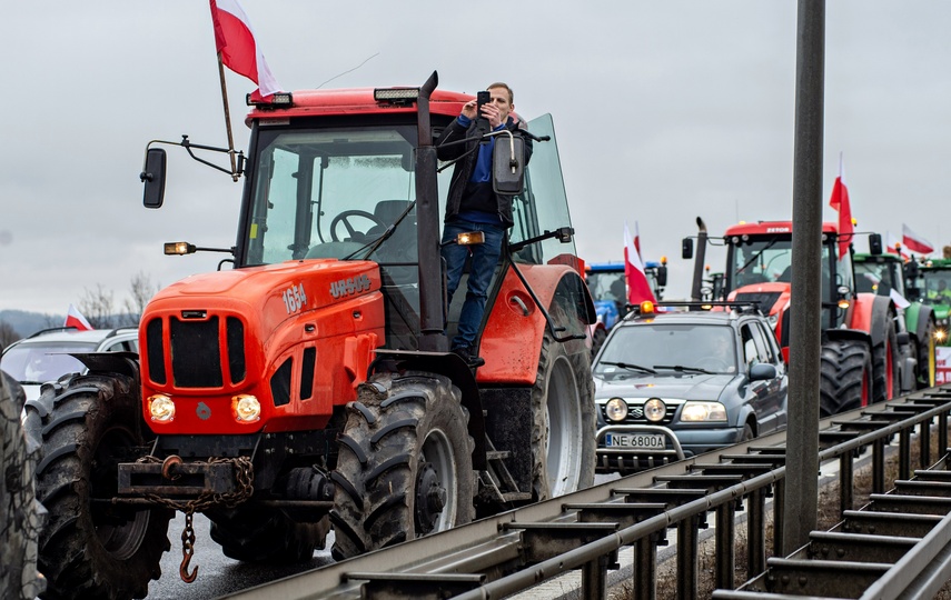 Protest rolników w Elblągu. "Sprowadzanie towarów z Ukrainy nas rujnuje" zdjęcie nr 302458