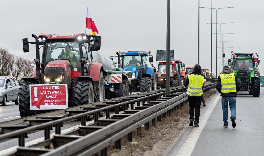 Protest rolników w Elblągu. "Sprowadzanie towarów z Ukrainy nas rujnuje" zdjęcie nr 302456