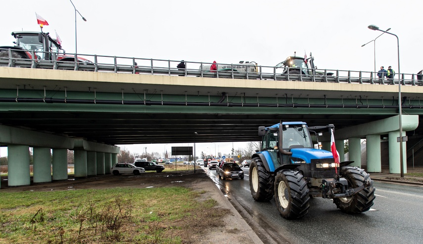 Protest rolników w Elblągu. "Sprowadzanie towarów z Ukrainy nas rujnuje" zdjęcie nr 302442