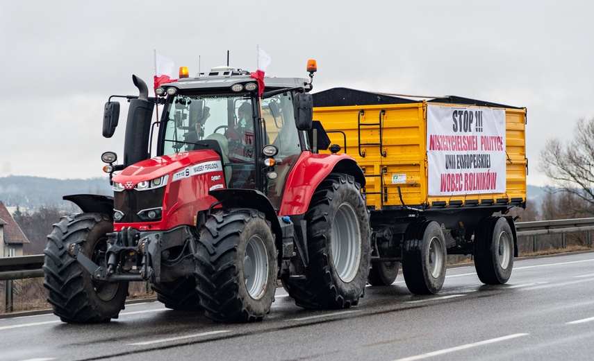 Protest rolników w Elblągu. "Sprowadzanie towarów z Ukrainy nas rujnuje" zdjęcie nr 302454