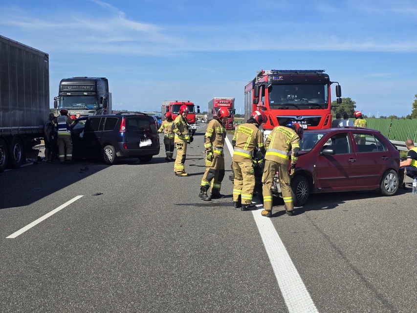 Elbląg  Zderzenie pojazdów na S7. Uwaga na korek