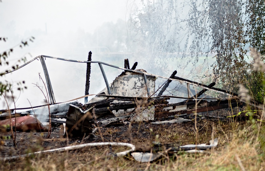 Pożar pustostanu przy ul. Warszawskiej zdjęcie nr 316611