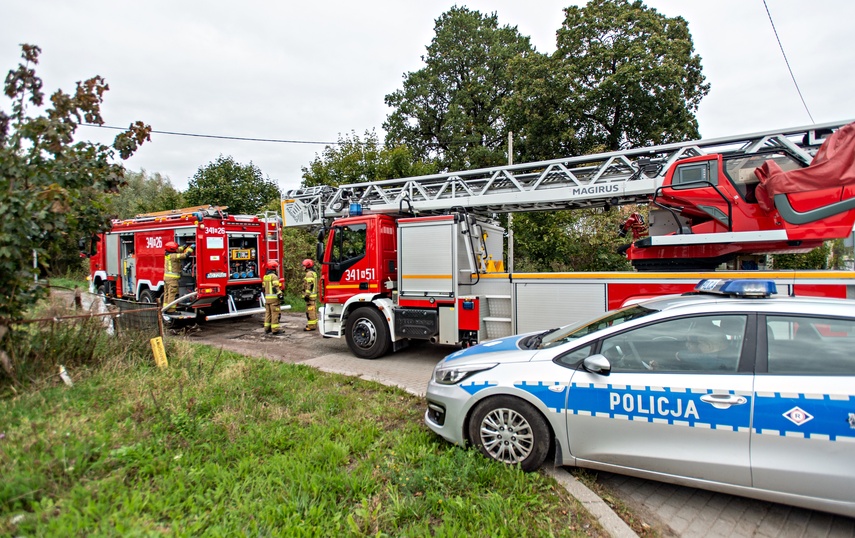 Elbląg Pożar pustostanu przy ul. Warszawskiej