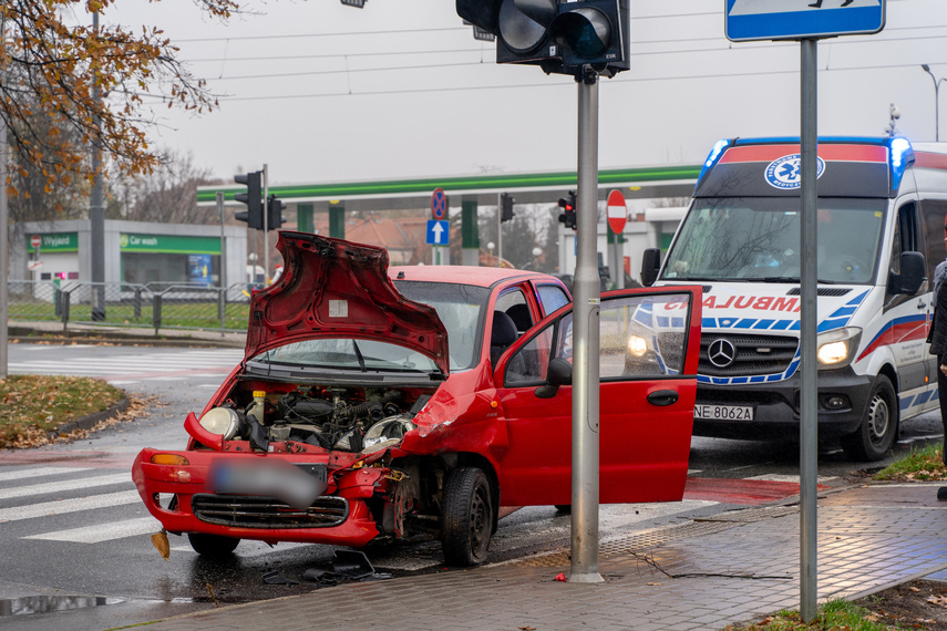 Elbląg  Kolizja na Pionierskiej