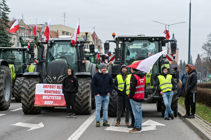 Rolnicy protestowali w Elblągu. „Żywność spoza UE jest nafaszerowana pestycydami” zdjęcie nr 320508