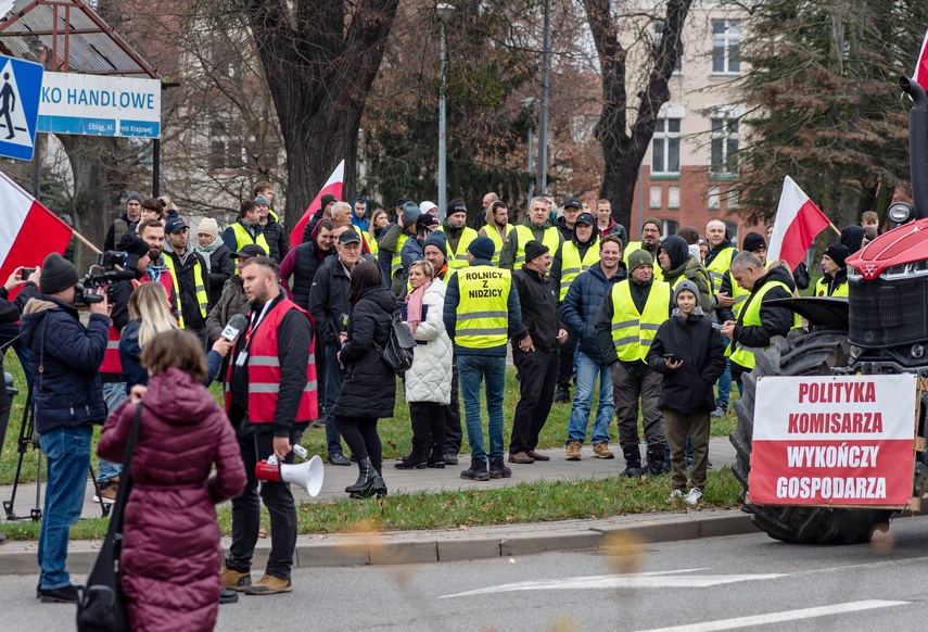 Rolnicy protestowali w Elblągu. „Żywność spoza UE jest nafaszerowana pestycydami” zdjęcie nr 320509