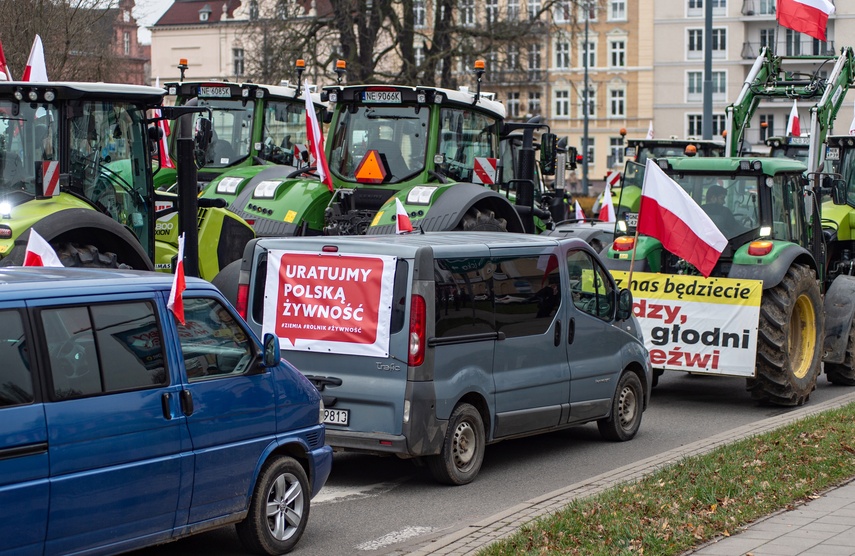 Rolnicy protestowali w Elblągu. „Żywność spoza UE jest nafaszerowana pestycydami” zdjęcie nr 320501