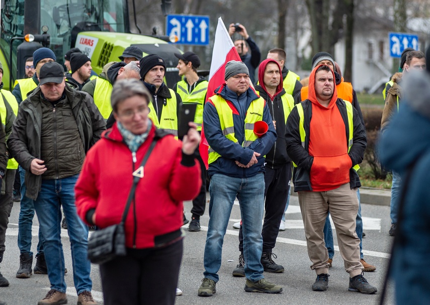 Rolnicy protestowali w Elblągu. „Żywność spoza UE jest nafaszerowana pestycydami” zdjęcie nr 320517