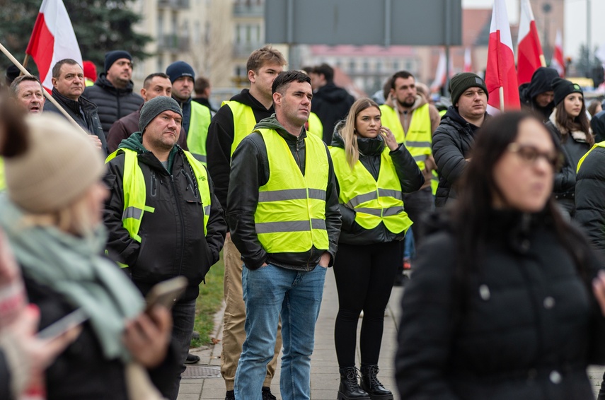 Rolnicy protestowali w Elblągu. „Żywność spoza UE jest nafaszerowana pestycydami” zdjęcie nr 320519