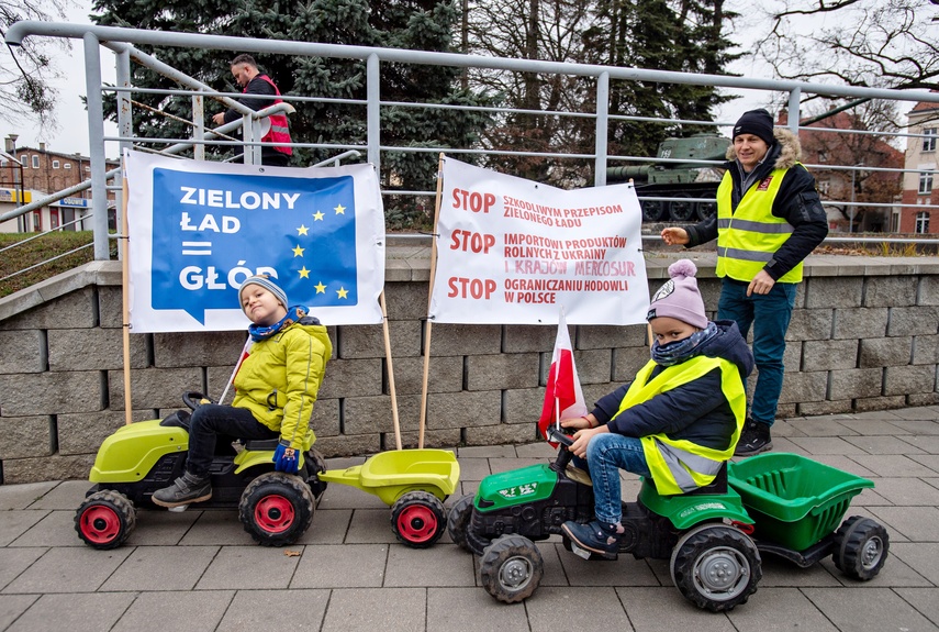 Rolnicy protestowali w Elblągu. „Żywność spoza UE jest nafaszerowana pestycydami” zdjęcie nr 320502