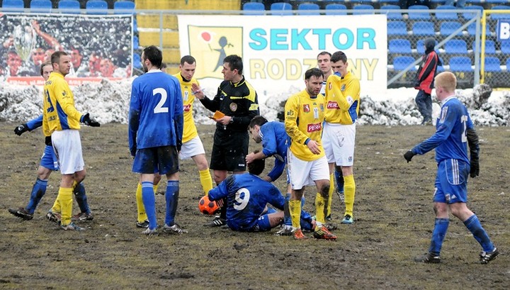 Bitwa na błocie dla Olimpii. Olimpia - Motor 1:0 zdjęcie nr 67645