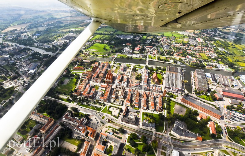 Elbląg z lotu ptaka zdjęcie nr 158344