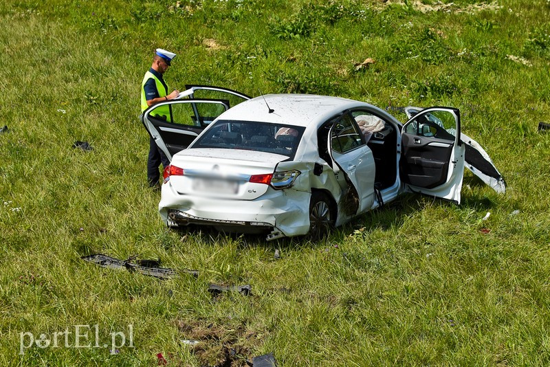 Elbląg Wypadł z obwodnicy i przeleciał około 30 m