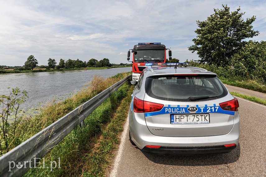 Elbląg  Na Nogacie dryfowała łódź