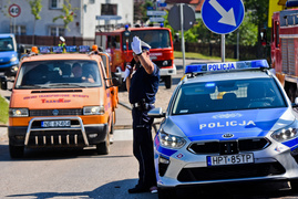 Pożar piekarni w Milejewie