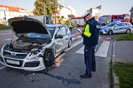 Wypadek na płk. Dąbka. Utrudnienia w ruchu