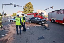 Wypadek na płk. Dąbka. Utrudnienia w ruchu