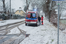 Zderzenie dwóch opli w Gronowie Elbląskim